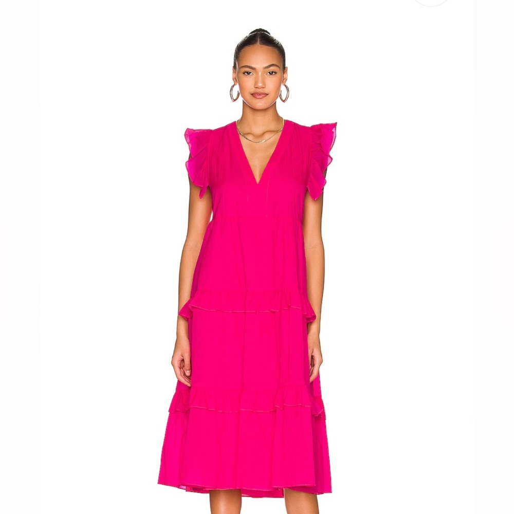 Chamomile Dress in Cerise Amanda Uprichard Xs